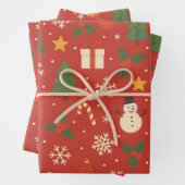 Merry Christmas Classic Wrap Inpakpapier Vel (In situ)