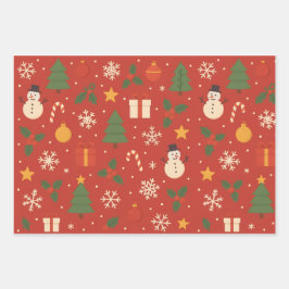 Merry Christmas Classic Wrap Inpakpapier Vel