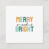 Merry Christmas Classical Unique Minimalist Plain Informatiekaartje (Voorkant)