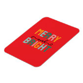 Merry Christmas Classical Unique Minimalist Plain Magneet (Linkerzijde)