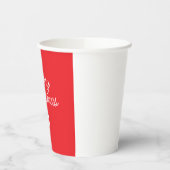 Merry Christmas Classical Unique Minimalist Plain Papieren Bekers (Links)