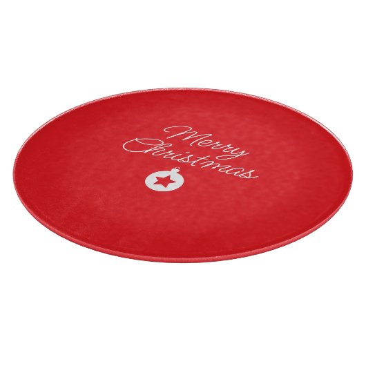 Merry Christmas Classical Unique Minimalist Plain Snijplank (Hoek)