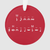 Merry Christmas-cryptogram Ornament (voorkant)