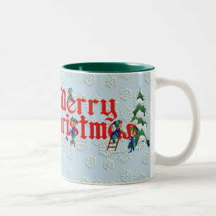 MERRY CHRISTMAS CUP. DOOR SHARON SHARPE TWEEKLEURIGE KOFFIEMOK