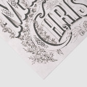 Merry Christmas,  Currier & Ives (reprod) Tissuepapier (Detail)