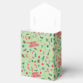 Merry Christmas Cute Doodle Whimsical Pattern  Bedankdoosjes (Geopend)