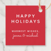 MERRY CHRISTMAS | Cute Holiday Gnomen Bedankjes Labels (Achterkant)