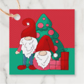 MERRY CHRISTMAS | Cute Holiday Gnomen Bedankjes Labels (Voorkant)