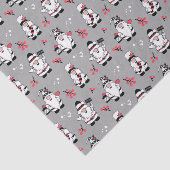 MERRY CHRISTMAS | Cute Winter Holly Gnomes Tissuepapier (Detail)