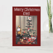 MERRY CHRISTMAS **DAD** U IS DE "BESTE" FEESTDAGEN KAART (Voorkant)
