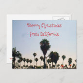 MERRY CHRISTMAS DE CALIFORNIE carte postale (Devant / Derrière)