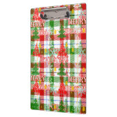 Merry Christmas Decorative Plaid Tartan Klembord (Links)
