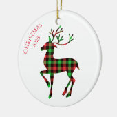 Merry Christmas Deer Keramisch Ornament (Links)
