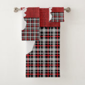 Merry Christmas Deer - Red Plaid et Burlap (En situation)