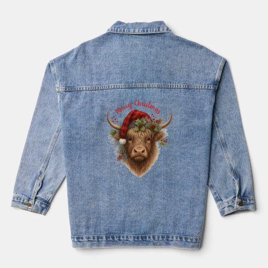 Merry Christmas Denim Jacket (Achterkant)