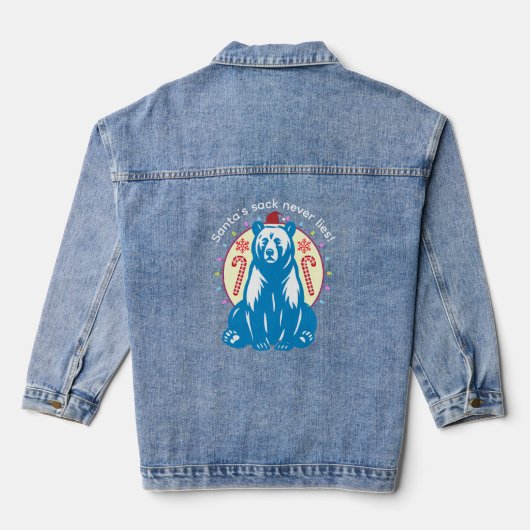 Merry Christmas Denim Jacket (Achterkant)