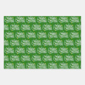 Merry Christmas Design Wrapping Paper Sheets (Voorkant 3)