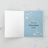 Merry Christmas Doberman Dog  Kaart (Binnen)