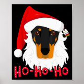 Merry Christmas Doberman Dog Tshir Xmast Poster (Voorkant)