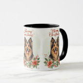 Merry Christmas Dog Cozy Holiday Mug (Devant droit)
