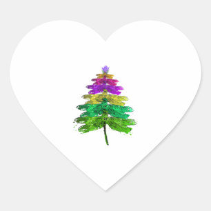 Merry Christmas Dragonfly Christmas Tree T-Shirt Hart Sticker
