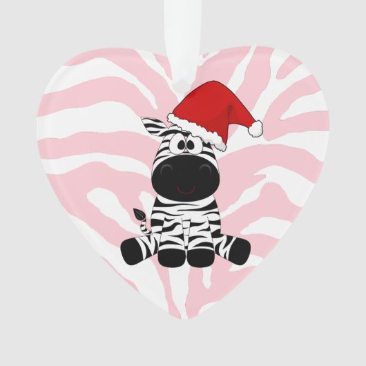 Merry Christmas EDS Warrior Zebra Ribbon Ornament (voorkant)
