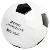 Merry Christmas eenvoudige minimale add naam tekst Voetbal (Drie kwart)