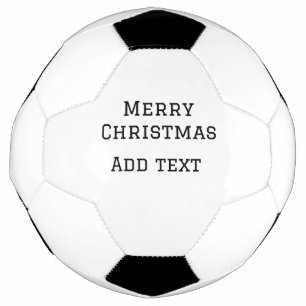 Merry Christmas eenvoudige minimale add naam tekst Voetbal