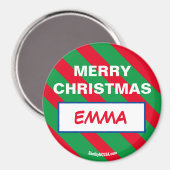 MERRY CHRISTMAS EMMA Magnet (Recto/Verso)