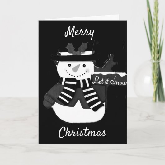 MERRY CHRISTMAS EN EEN NIEUW JAAR VAN HAPPY KAART (Voorkant)