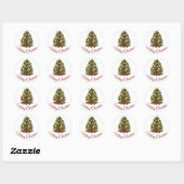 MERRY CHRISTMAS ENVELOPE SEAL STICKER (Feuille)