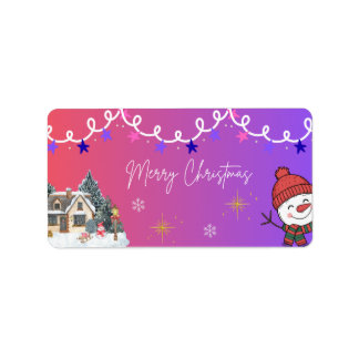 Merry Christmas Etiket