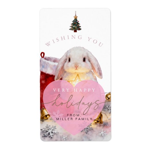 MERRY CHRISTMAS ETIKET (Voorkant)