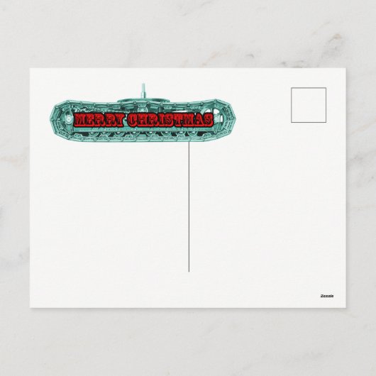 MERRY CHRISTMAS EXPLOITANT VAN DE ENGINEER-CRANE FEESTDAGENKAART (Achterkant)