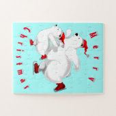Merry Christmas Family Bears Jigsaw Puzzle Gift (Horizontal)
