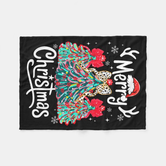 Merry Christmas Family Funny Christmas Tree Women Fleece Deken (Voorkant (Horizontaal))