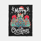 Merry Christmas Family Funny Christmas Tree Women Fleece Deken (Voorkant)