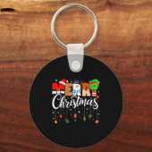 Merry Christmas Family Matching Pajamas Xmas Men W Sleutelhanger (Voorkant)
