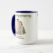 Merry Christmas Family Mug Personalized with Your (Devant gauche)