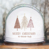 Merry Christmas Family Name Holiday Snow Globe Sneeuwbol