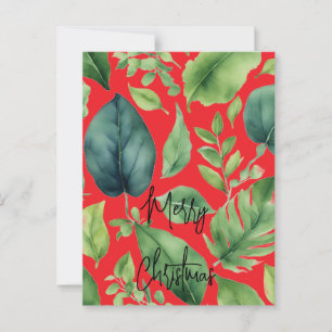 Merry Christmas Family Nieuwjaarsboodschap Briefkaart