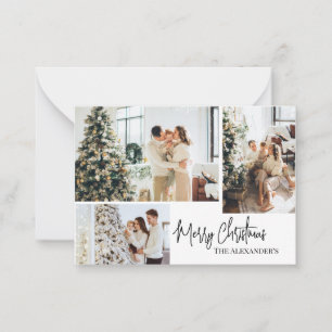 Merry Christmas Family Post Kaart Notitiekaartje