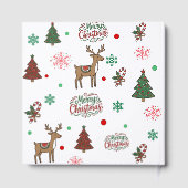 Merry Christmas Family Reunion Memory Guest Book (Verso)