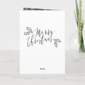 MERRY CHRISTMAS FEESTDAGEN KAART (Achterkant)