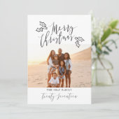 MERRY CHRISTMAS FEESTDAGENKAART (Staand voorkant)