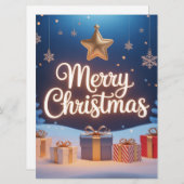  Merry Christmas Feestdagenkaart (Voorkant / Achterkant)