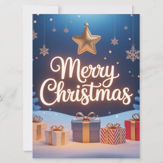  Merry Christmas Feestdagenkaart (Voorkant)