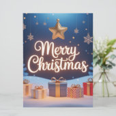  Merry Christmas Feestdagenkaart (Staand voorkant)