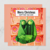 Merry Christmas! Feestdagenkaart (Voorkant / Achterkant)