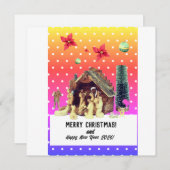 Merry Christmas! Feestdagenkaart (Voorkant / Achterkant)